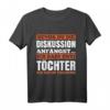 Bevor du die Diskussion anfängst ich habe zwei Töchter T-Shirt – Lustiges Vatertagsgeschenk für den besten Papa, Vater im Training, für Steifväter, Freunde und werdende Papas