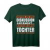 Bevor du die Diskussion anfängst ich habe zwei Töchter T-Shirt – Lustiges Vatertagsgeschenk für den besten Papa, Vater im Training, für Steifväter, Freunde und werdende Papas