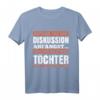 Bevor du die Diskussion anfängst ich habe zwei Töchter T-Shirt – Lustiges Vatertagsgeschenk für den besten Papa, Vater im Training, für Steifväter, Freunde und werdende Papas