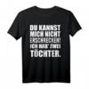 HapDog Geschenk für Eltern mit zwei Töchtern - Lustiges T-Shirt für Vater, Mutter, Oma, Opa, Tante, Onkel, Schwester & Bruder