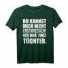 HapDog Geschenk für Eltern mit zwei Töchtern - Lustiges T-Shirt für Vater, Mutter, Oma, Opa, Tante, Onkel, Schwester & Bruder
