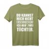 HapDog Geschenk für Eltern mit zwei Töchtern - Lustiges T-Shirt für Vater, Mutter, Oma, Opa, Tante, Onkel, Schwester & Bruder