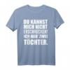 HapDog Geschenk für Eltern mit zwei Töchtern - Lustiges T-Shirt für Vater, Mutter, Oma, Opa, Tante, Onkel, Schwester & Bruder