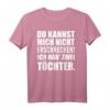 HapDog Geschenk für Eltern mit zwei Töchtern - Lustiges T-Shirt für Vater, Mutter, Oma, Opa, Tante, Onkel, Schwester & Bruder