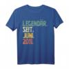 10 Jahre Geburtstag T-Shirt Geschenk - Legendär Seit Juni 2011, Vintage Design für Jungen und Mädchen, Perfektes Geschenk zum 10. Geburtstag