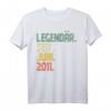 10 Jahre Geburtstag T-Shirt Geschenk - Legendär Seit Juni 2011, Vintage Design für Jungen und Mädchen, Perfektes Geschenk zum 10. Geburtstag