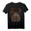 Schokoladenlaborliebhaber Dunkelbraunes Hundegesichtskostüm T-Shirt – Perfektes Geschenk für Hundeliebhaber zu Geburtstag & Weihnachten