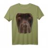 Schokoladenlaborliebhaber Dunkelbraunes Hundegesichtskostüm T-Shirt – Perfektes Geschenk für Hundeliebhaber zu Geburtstag & Weihnachten