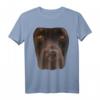 Schokoladenlaborliebhaber Dunkelbraunes Hundegesichtskostüm T-Shirt – Perfektes Geschenk für Hundeliebhaber zu Geburtstag & Weihnachten
