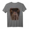 Schokoladenlaborliebhaber Dunkelbraunes Hundegesichtskostüm T-Shirt – Perfektes Geschenk für Hundeliebhaber zu Geburtstag & Weihnachten