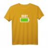 Partnershirt Vater Sohn mit Spruch Batterie Leerer Akku – Lustiges Vatertagsgeschenk, Partnerlook T-Shirt für Vati, Papa & Tochter