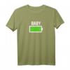 Partnershirt Vater Sohn mit Spruch Batterie Leerer Akku – Lustiges Vatertagsgeschenk, Partnerlook T-Shirt für Vati, Papa & Tochter