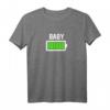 Partnershirt Vater Sohn mit Spruch Batterie Leerer Akku – Lustiges Vatertagsgeschenk, Partnerlook T-Shirt für Vati, Papa & Tochter