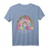 Kinder Schulkind 2022 Schulanfang Regenbogen Einschulung Mädchen T-Shirt – Perfektes Geschenk für den ersten Schultag und die Schultüte