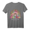 Kinder Schulkind 2022 Schulanfang Regenbogen Einschulung Mädchen T-Shirt – Perfektes Geschenk für den ersten Schultag und die Schultüte