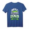 Best Gaming Dad Ever T-Shirt – Lustiges Gaming Geschenk für Papa, Väter und Gamer Freunde zu Weihnachten oder Geburtstag
