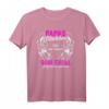 Papas Mädchen ich war einmal sein Engel jetzt ist er meiner. Personalisiertes Vatertags T-Shirt für Töchter und Väter