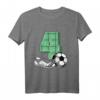 Kinder 4. Geburtstag Fußball T-Shirt für Jungen und Mädchen - Perfektes Geschenk für kleine Fußballer zum Geburtstag, Schule & Kindergarten