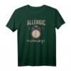 Lustiges Allergie gegen Morgen mit Wecker Hit Snooze T-Shirt – Perfekt für Morgenmuffel, Schüler, Lehrer & Kaffee-Liebhaber als Geschenk