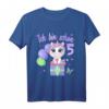 Kinder Einhorn 5. Geburtstag T-Shirt – Perfektes Geschenk für Mädchen, Prinzessinnen & Einhorn-Fans zum 5. Geburtstag