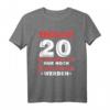 Lustiges 20. Geburtstag T-Shirt - Endlich 20 Geburtstag Geschenk für Männer & Frauen mit Spruchmotiv