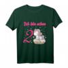 Ich bin schon zwei - Einhorn Mädchen T-Shirt zum 2. Geburtstag, liebevolles Geburtstagsoutfit für kleine Prinzessinnen