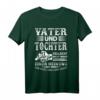 Vater und Tochter T-Shirt - Partnerlook Vatertag Geschenk mit Fäusten Design für stolze Väter und Töchter