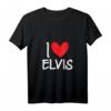 Personalisierte Elvis Herz T-Shirt mit Namen für Damen und Herren - Freundschaft, Familie & besondere Anlässe