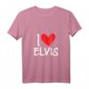 Personalisierte Elvis Herz T-Shirt mit Namen für Damen und Herren - Freundschaft, Familie & besondere Anlässe