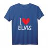 Personalisierte Elvis Herz T-Shirt mit Namen für Damen und Herren - Freundschaft, Familie & besondere Anlässe