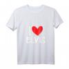 Personalisierte Elvis Herz T-Shirt mit Namen für Damen und Herren - Freundschaft, Familie & besondere Anlässe
