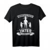 Vater von drei Töchtern T-Shirt mit Spruch - Perfektes Vatertagsgeschenk für Papa mit Familie