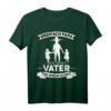 Vater von drei Töchtern T-Shirt mit Spruch - Perfektes Vatertagsgeschenk für Papa mit Familie