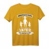 Vater von drei Töchtern T-Shirt mit Spruch - Perfektes Vatertagsgeschenk für Papa mit Familie