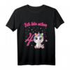 Kinder Ich bin schon vier Einhorn Mädchen 4 Jahre Geburtstag T-Shirt – Süßes Geburtstagsoutfit für kleine Prinzessinnen und Geschenkidee zum 4. Geburtstag