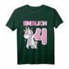 Kinder 4. Geburtstag Mädchen - ENDLICH 4 Einhorn Geschenk Vier Jahre T-Shirt für die Geburtstagsfeier