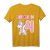 Kinder 4. Geburtstag Mädchen - ENDLICH 4 Einhorn Geschenk Vier Jahre T-Shirt für die Geburtstagsfeier