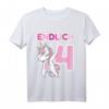 Kinder 4. Geburtstag Mädchen - ENDLICH 4 Einhorn Geschenk Vier Jahre T-Shirt für die Geburtstagsfeier