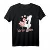 Kinder 4. Geburtstag Mädchen Flamingo T-Shirt - Lustiges Geburtstagsoutfit für die Feier, Kindergarten und Schule