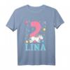 Kinder Mädchen Einhorn T-Shirt zum 2. Geburtstag - Liebevoller Geburtstagsgruß für kleine Prinzessinnen und Einhorn-Fans