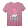 Kinder Mädchen Einhorn T-Shirt zum 2. Geburtstag - Liebevoller Geburtstagsgruß für kleine Prinzessinnen und Einhorn-Fans