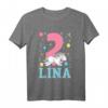 Kinder Mädchen Einhorn T-Shirt zum 2. Geburtstag - Liebevoller Geburtstagsgruß für kleine Prinzessinnen und Einhorn-Fans