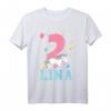 Kinder Mädchen Einhorn T-Shirt zum 2. Geburtstag - Liebevoller Geburtstagsgruß für kleine Prinzessinnen und Einhorn-Fans