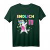 Endlich 11. Geburtstag Geschenk Unicorn T-Shirt – Lustiges Geschenkidee für Mädchen zum 11. Geburtstag, perfekte Dekoration für die Feier
