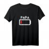 Partnershirt Vater Sohn Batterie Leerer Akku - Lustiges Vatertagsgeschenk für Vati, Tochter, Sohn & Partnerlook für Männer