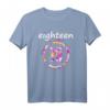 18 Jahre Geburtstag Grafik T-Shirt für Tochter, Schwester & Freundin – Unvergessliches Erinnerungsstück mit Sekt, High Heels & 18er Zahl