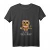 Damen Eulen T-Shirt mit V-Ausschnitt - Lustiges 'Ich Mag Halt Eulen, Okay?' Design für Mutter und Tochter, Partnerlook & Tierliebhaberinnen