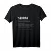 Vorname Definition Lustiges Namensgeschenk Sabrina T-Shirt – Witziges Geschenk für Ehefrau, Freundin & Mutter zum Geburtstag, Weihnachten & Namenstag