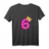 Kinder T-Shirt zum 6. Geburtstag für Mädchen - Pinke Krone mit Zahl 6, Prinzessinnen-Design, ideales Geschenk für Tochter, Schwester, Nichte