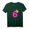 Kinder T-Shirt zum 6. Geburtstag für Mädchen - Pinke Krone mit Zahl 6, Prinzessinnen-Design, ideales Geschenk für Tochter, Schwester, Nichte